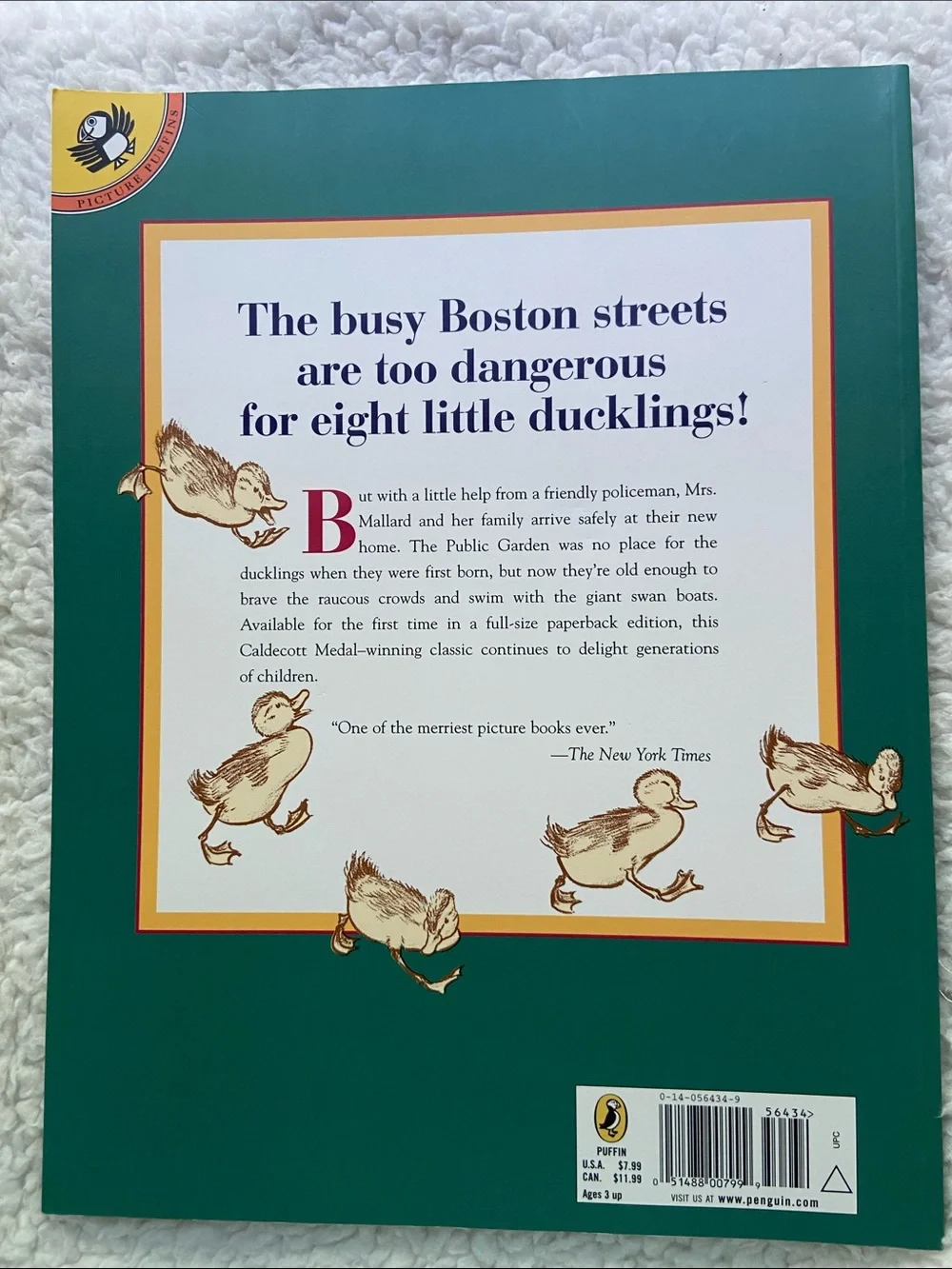 Robert McCloskey BOOK BUNDLE! Blueberries for Sal & Make Way for Ducklings BOGO